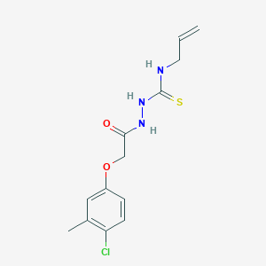 molecular formula C13H16ClN3O2S B4696001 N-allyl-2-[(4-chloro-3-methylphenoxy)acetyl]hydrazinecarbothioamide 