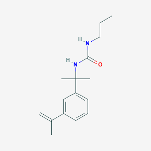 molecular formula C16H24N2O B4696033 1-[2-(3-Prop-1-en-2-ylphenyl)propan-2-yl]-3-propylurea 