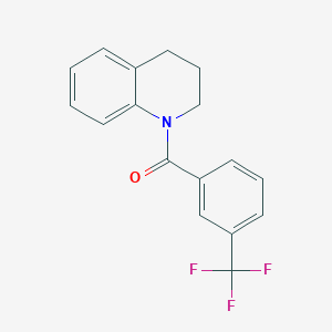 molecular formula C17H14F3NO B469613 1-[3-(Trifluoromethyl)benzoyl]-1,2,3,4-tetrahydroquinoline CAS No. 794559-81-2