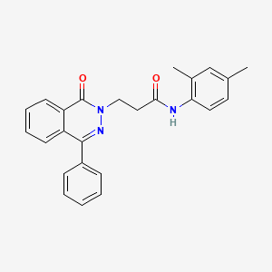 molecular formula C25H23N3O2 B4696131 N-(2,4-dimethylphenyl)-3-(1-oxo-4-phenyl-2(1H)-phthalazinyl)propanamide 