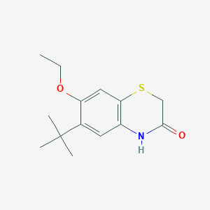 molecular formula C14H19NO2S B4696179 6-tert-butyl-7-ethoxy-2H-1,4-benzothiazin-3(4H)-one 