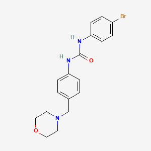 molecular formula C18H20BrN3O2 B4696187 N-(4-bromophenyl)-N'-[4-(4-morpholinylmethyl)phenyl]urea 