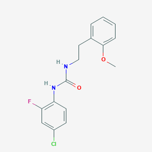molecular formula C16H16ClFN2O2 B4696211 N-(4-chloro-2-fluorophenyl)-N'-[2-(2-methoxyphenyl)ethyl]urea 