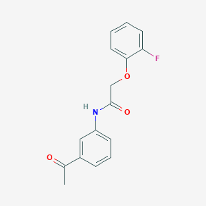 molecular formula C16H14FNO3 B4696237 N-(3-acetylphenyl)-2-(2-fluorophenoxy)acetamide 