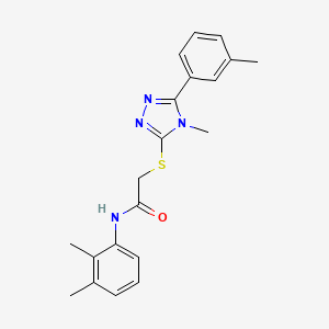 molecular formula C20H22N4OS B4696240 N-(2,3-dimethylphenyl)-2-{[4-methyl-5-(3-methylphenyl)-4H-1,2,4-triazol-3-yl]thio}acetamide 
