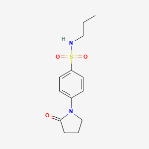 4-(2-oxo-1-pyrrolidinyl)-N-propylbenzenesulfonamide