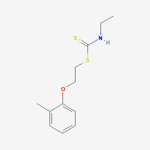 2-(2-methylphenoxy)ethyl ethyldithiocarbamate