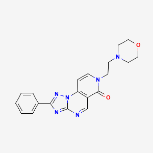 molecular formula C20H20N6O2 B4696323 7-[2-(4-morpholinyl)ethyl]-2-phenylpyrido[3,4-e][1,2,4]triazolo[1,5-a]pyrimidin-6(7H)-one 