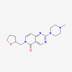 molecular formula C17H23N5O2 B4696362 2-(4-methyl-1-piperazinyl)-6-(tetrahydro-2-furanylmethyl)pyrido[4,3-d]pyrimidin-5(6H)-one 
