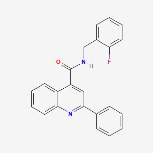 molecular formula C23H17FN2O B4696370 N-(2-fluorobenzyl)-2-phenyl-4-quinolinecarboxamide 