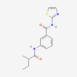 3-[(2-methylbutanoyl)amino]-N-1,3-thiazol-2-ylbenzamide