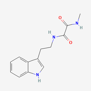 molecular formula C13H15N3O2 B4696382 N-[2-(1H-indol-3-yl)ethyl]-N'-methylethanediamide 