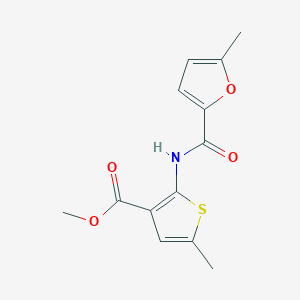 molecular formula C13H13NO4S B4696413 methyl 5-methyl-2-[(5-methyl-2-furoyl)amino]-3-thiophenecarboxylate 