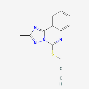 molecular formula C13H10N4S B4696478 2-methyl-5-(2-propyn-1-ylthio)[1,2,4]triazolo[1,5-c]quinazoline 