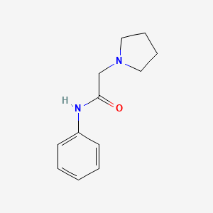 molecular formula C12H16N2O B4696541 N-phenyl-2-(1-pyrrolidinyl)acetamide CAS No. 15350-98-8