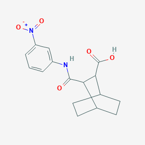 molecular formula C16H18N2O5 B4696648 3-{[(3-nitrophenyl)amino]carbonyl}bicyclo[2.2.2]octane-2-carboxylic acid 