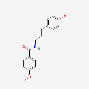 molecular formula C18H21NO3 B4696674 4-methoxy-N-[3-(4-methoxyphenyl)propyl]benzamide 