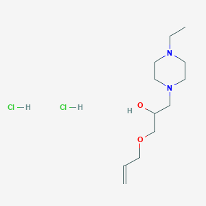 molecular formula C12H26Cl2N2O2 B4696735 1-(allyloxy)-3-(4-ethyl-1-piperazinyl)-2-propanol dihydrochloride 