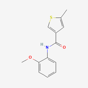 molecular formula C13H13NO2S B4696764 N-(2-methoxyphenyl)-5-methyl-3-thiophenecarboxamide 
