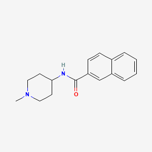 molecular formula C17H20N2O B4696771 N-(1-methyl-4-piperidinyl)-2-naphthamide 