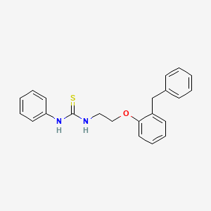 molecular formula C22H22N2OS B4696834 N-[2-(2-benzylphenoxy)ethyl]-N'-phenylthiourea 