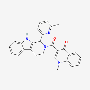 1-methyl-3-{[1-(6-methyl-2-pyridinyl)-1,3,4,9-tetrahydro-2H-beta-carbolin-2-yl]carbonyl}-4(1H)-quinolinone