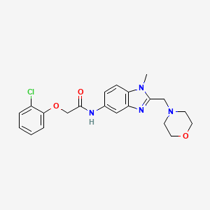 2-(2-chlorophenoxy)-N-[1-methyl-2-(4-morpholinylmethyl)-1H-benzimidazol-5-yl]acetamide