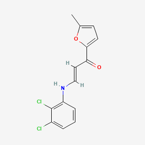 molecular formula C14H11Cl2NO2 B4697011 3-[(2,3-dichlorophenyl)amino]-1-(5-methyl-2-furyl)-2-propen-1-one 