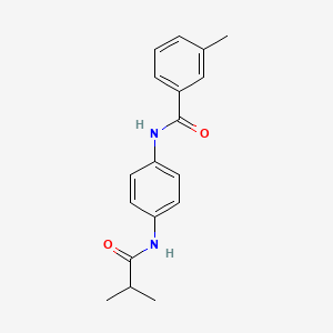 molecular formula C18H20N2O2 B4697112 N-[4-(isobutyrylamino)phenyl]-3-methylbenzamide 