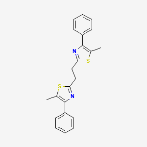 molecular formula C22H20N2S2 B4697128 2,2'-(1,2-ethanediyl)bis(5-methyl-4-phenyl-1,3-thiazole) 