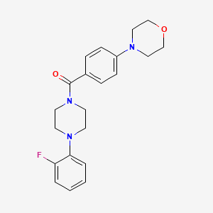 molecular formula C21H24FN3O2 B4697157 4-(4-{[4-(2-fluorophenyl)-1-piperazinyl]carbonyl}phenyl)morpholine 