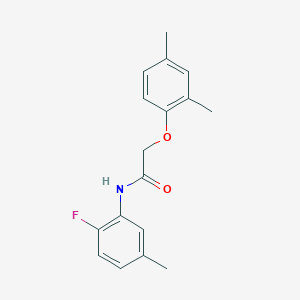 molecular formula C17H18FNO2 B4697170 2-(2,4-dimethylphenoxy)-N-(2-fluoro-5-methylphenyl)acetamide 
