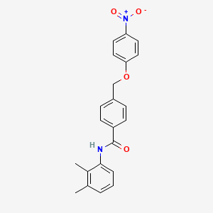 molecular formula C22H20N2O4 B4697199 N-(2,3-dimethylphenyl)-4-[(4-nitrophenoxy)methyl]benzamide 