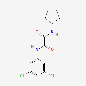 molecular formula C13H14Cl2N2O2 B4697244 N-cyclopentyl-N'-(3,5-dichlorophenyl)ethanediamide 