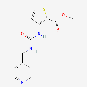 molecular formula C13H13N3O3S B4697245 methyl 3-({[(4-pyridinylmethyl)amino]carbonyl}amino)-2-thiophenecarboxylate 