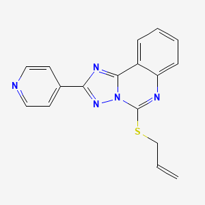 5-(allylthio)-2-(4-pyridinyl)[1,2,4]triazolo[1,5-c]quinazoline