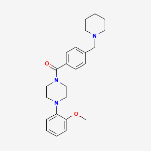 1-(2-methoxyphenyl)-4-[4-(1-piperidinylmethyl)benzoyl]piperazine