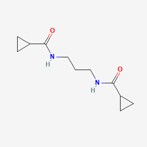 molecular formula C11H18N2O2 B4697403 N,N'-1,3-propanediyldicyclopropanecarboxamide 
