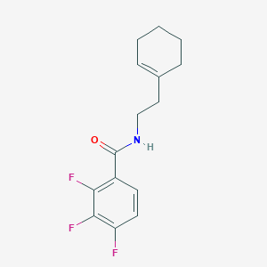 molecular formula C15H16F3NO B4697415 N-[2-(1-cyclohexen-1-yl)ethyl]-2,3,4-trifluorobenzamide 