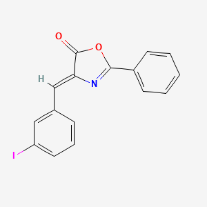 molecular formula C16H10INO2 B4697416 4-(3-iodobenzylidene)-2-phenyl-1,3-oxazol-5(4H)-one 