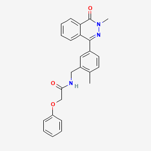 molecular formula C25H23N3O3 B4697490 N-[2-methyl-5-(3-methyl-4-oxo-3,4-dihydro-1-phthalazinyl)benzyl]-2-phenoxyacetamide 