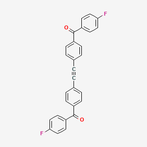 molecular formula C28H16F2O2 B4697504 (1,2-ethynediyldi-4,1-phenylene)bis[(4-fluorophenyl)methanone] 