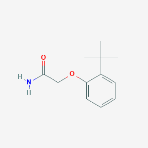 molecular formula C12H17NO2 B4697535 2-(2-tert-butylphenoxy)acetamide 