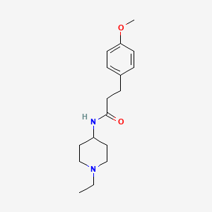 molecular formula C17H26N2O2 B4697854 N-(1-ethyl-4-piperidinyl)-3-(4-methoxyphenyl)propanamide 