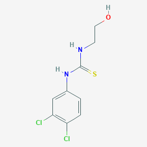 molecular formula C9H10Cl2N2OS B4697908 N-(3,4-dichlorophenyl)-N'-(2-hydroxyethyl)thiourea 