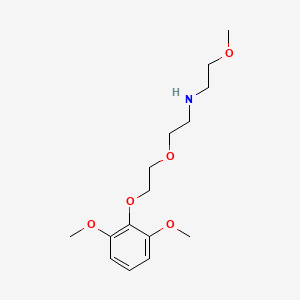molecular formula C15H25NO5 B4697927 2-[2-(2,6-dimethoxyphenoxy)ethoxy]-N-(2-methoxyethyl)ethanamine 