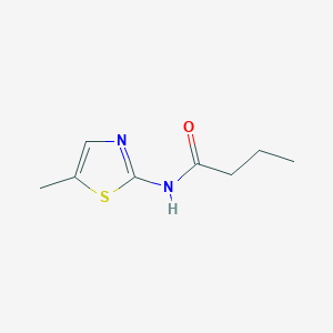 molecular formula C8H12N2OS B4697950 N-(5-methyl-1,3-thiazol-2-yl)butanamide 