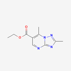molecular formula C10H12N4O2 B4697962 ethyl 2,7-dimethyl[1,2,4]triazolo[1,5-a]pyrimidine-6-carboxylate 