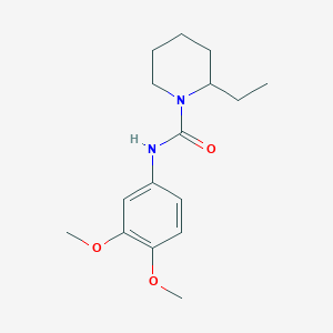 molecular formula C16H24N2O3 B4697966 N-(3,4-dimethoxyphenyl)-2-ethyl-1-piperidinecarboxamide 