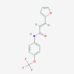molecular formula C14H10F3NO3 B469801 3-(2-furyl)-N-[4-(trifluoromethoxy)phenyl]acrylamide CAS No. 1351491-79-6